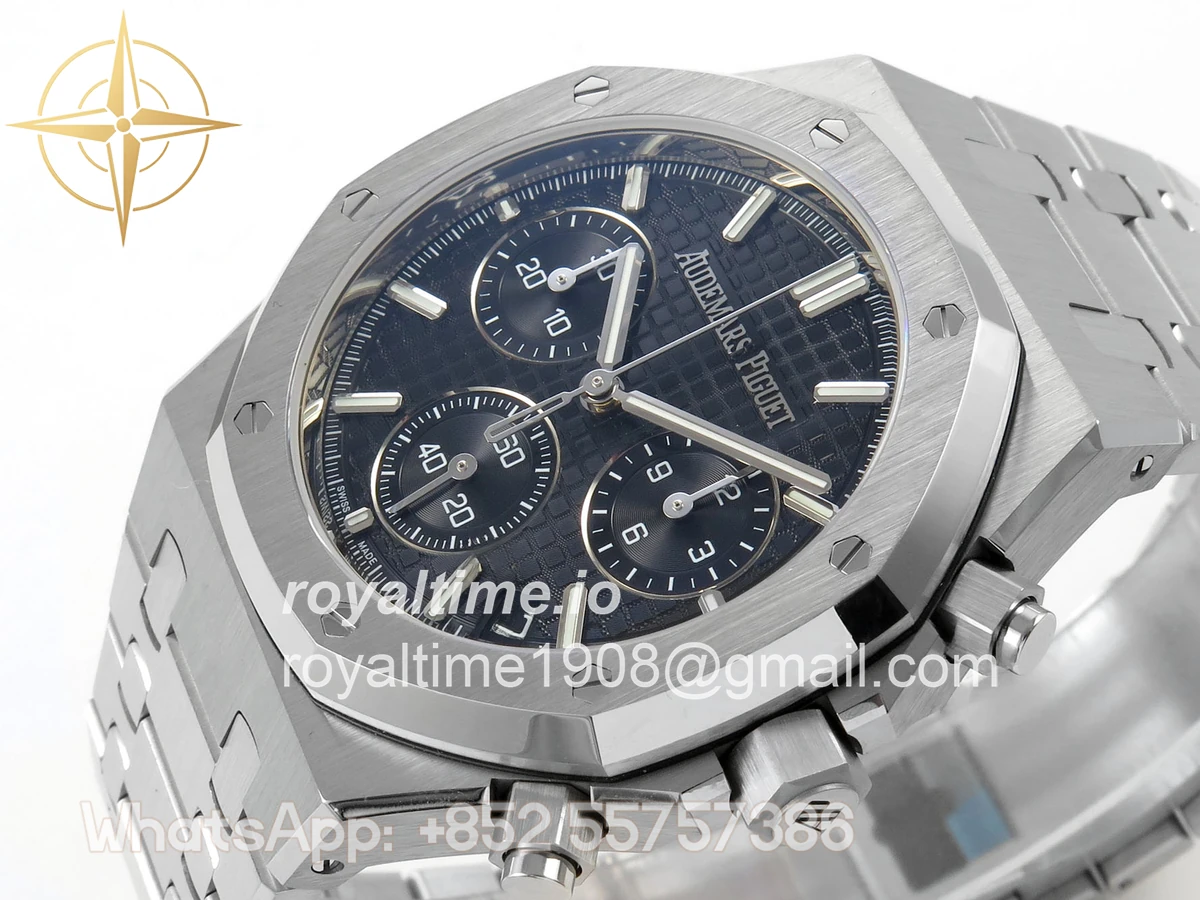 Audemars Piguet Royal Oak Chrono 26240 SS DDF Black Dial on SS Bracelet DD4401 (50th Anniversary) - Image 5