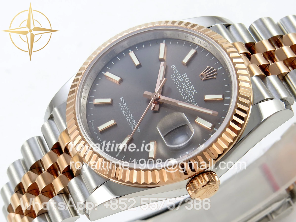 Rolex DateJust 36 126231 QF Gray Stick Dial on Jubilee Bracelet QF3235 - Image 5