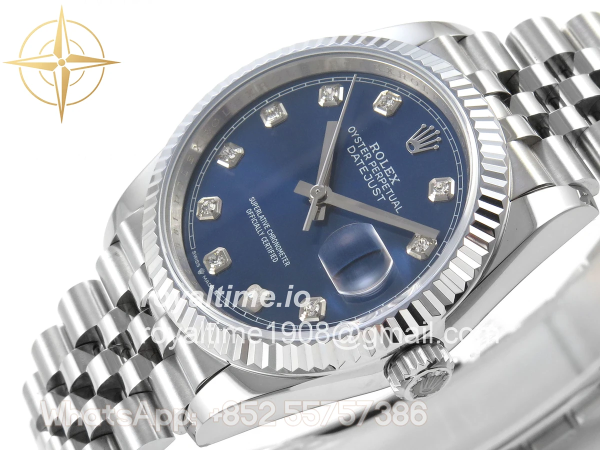 Rolex DateJust 36 126234 QF Blue Diamonds Dial on Jubilee Bracelet QF3235 - Image 5