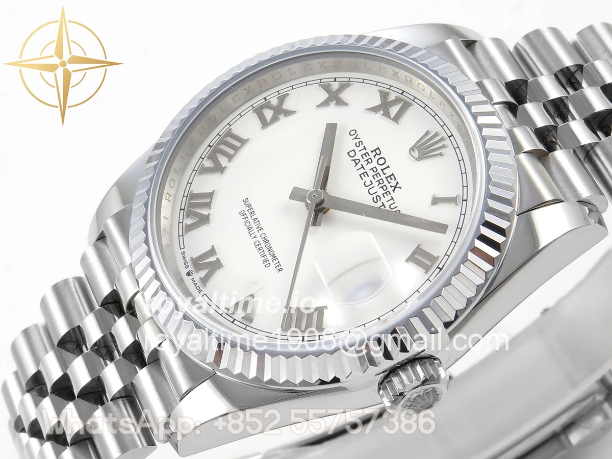 Rolex DateJust 36 126234 QF White Roman Dial on Jubilee Bracelet QF3235 - Image 5