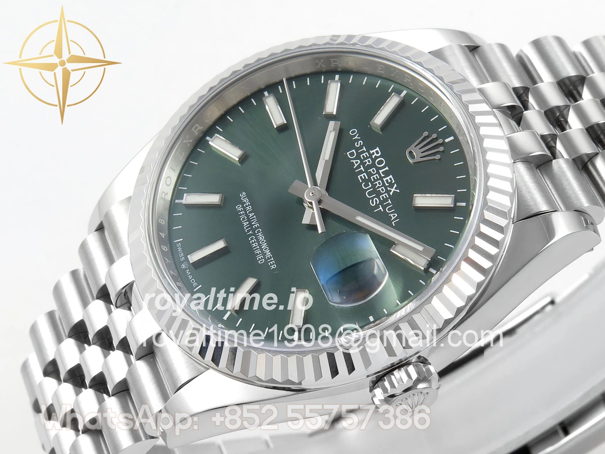 Rolex DateJust 36 126334 904L SS Clean Plus Green Dial on Jubilee Bracelet DD3235 - Image 5