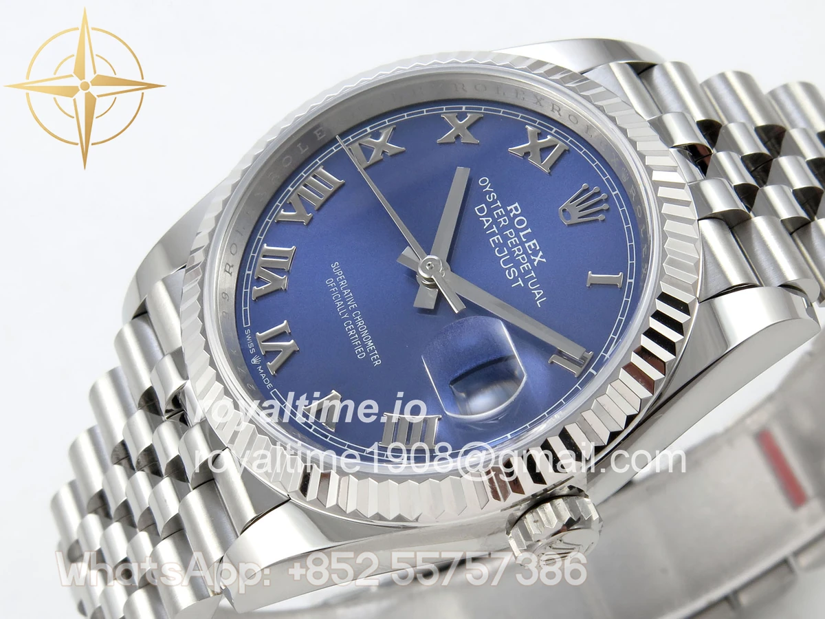 Rolex DateJust 36 SS 126234 ARF Blue Roman Dial on Jubilee Bracelet DD3235 - Image 5