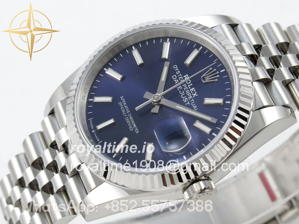 Rolex DateJust 36 SS 126234 ARF Blue Stick Dial on Jubilee Bracelet DD3235 - Image 5