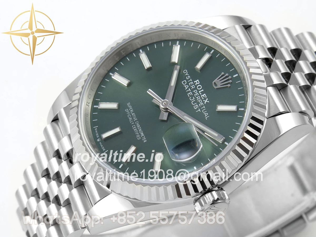 Rolex DateJust 36 SS 126234 ARF Green Stick Dial on Jubilee Bracelet DD3235 - Image 5