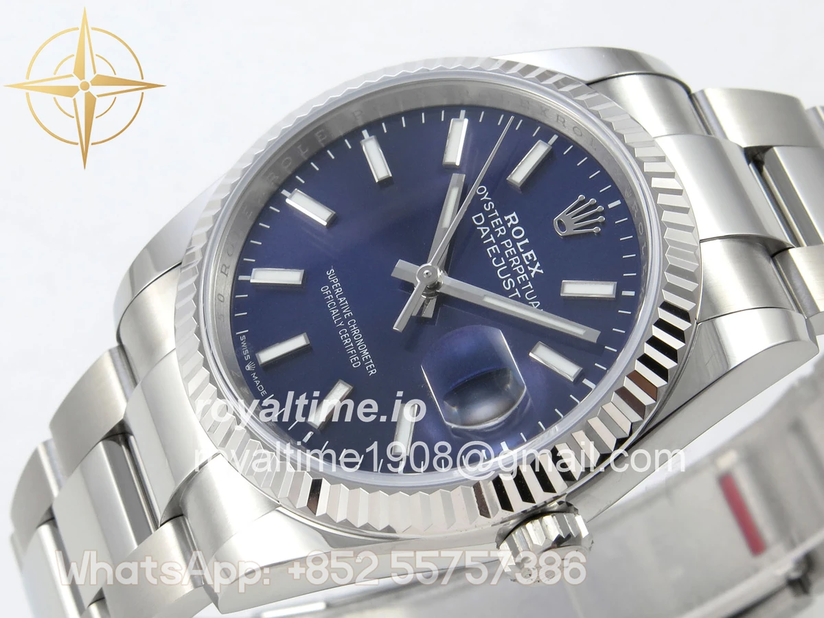 Rolex DateJust 36 SS 126234 ARF Purple Stick Dial on Oyster Bracelet DD3235 - Image 5