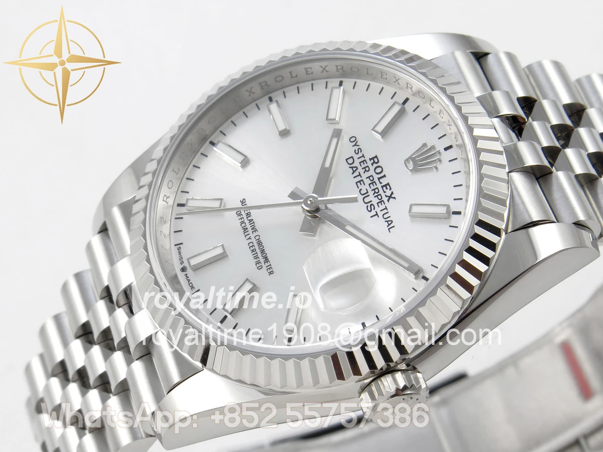 Rolex DateJust 36 SS 126234 ARF Silver Stick Dial on Jubilee Bracelet DD3235 - Image 5