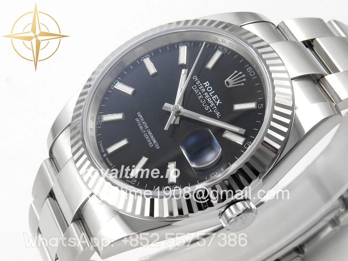 Rolex DateJust 41 126334 904L SS SCF Black Dial on Oyster Bracelet VR3235 - Image 5