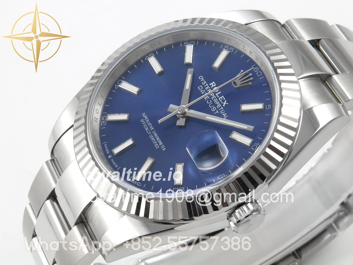 Rolex DateJust 41 126334 904L SS SCF Blue Dial on Oyster Bracelet VR3235 - Image 5
