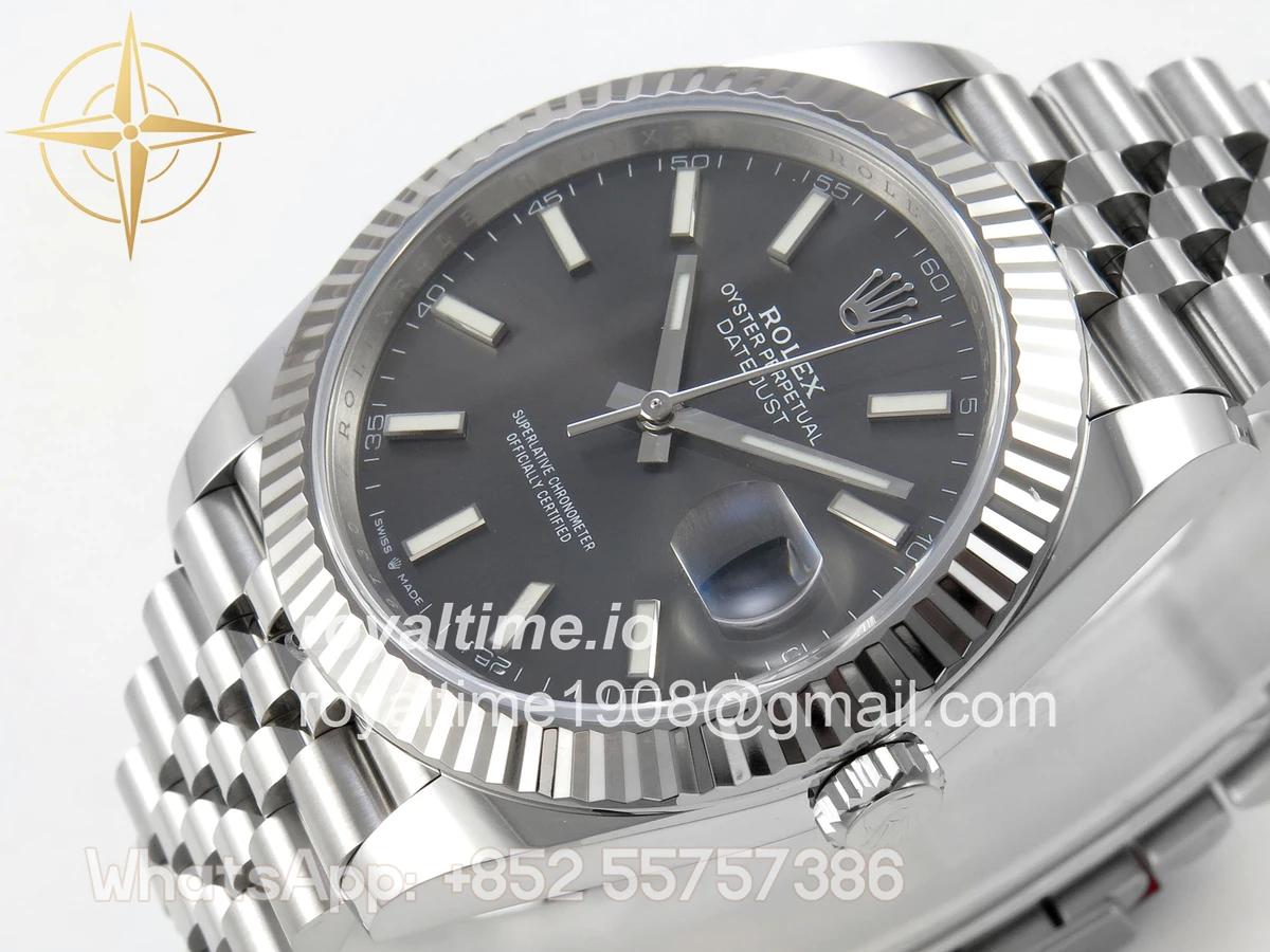 Rolex DateJust 41 126334 904L SS SCF Gray Dial on Jubilee Bracelet VR3235 - Image 5