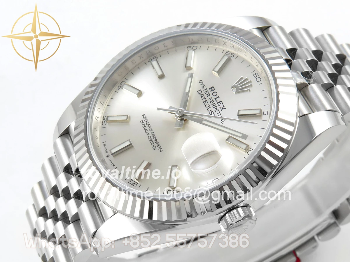 Rolex DateJust 41 126334 904L SS SCF Sliver Dial on Jubilee Bracelet VR3235 - Image 5
