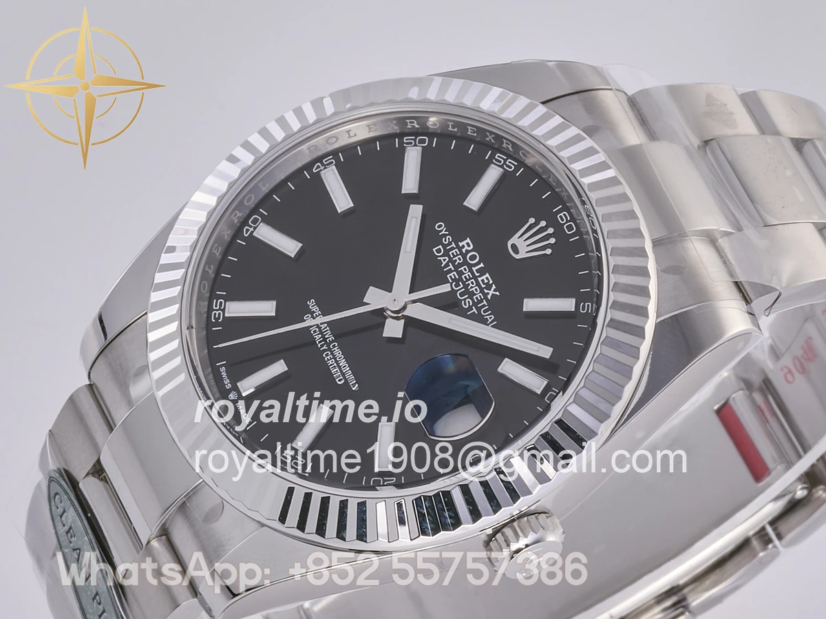 Rolex DateJust 41 126334 Clean Plus 904L Steel Black Dial on Jubilee Bracelet JH3235 (Free Sprung) - Image 5