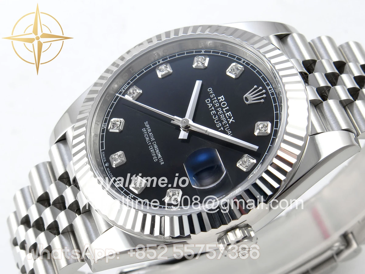 Rolex DateJust 41 126334 Clean Plus Black Diamonds Dial on Jubilee Bracelet JH3235 (Free Sprung) Weighted 133g - Image 5