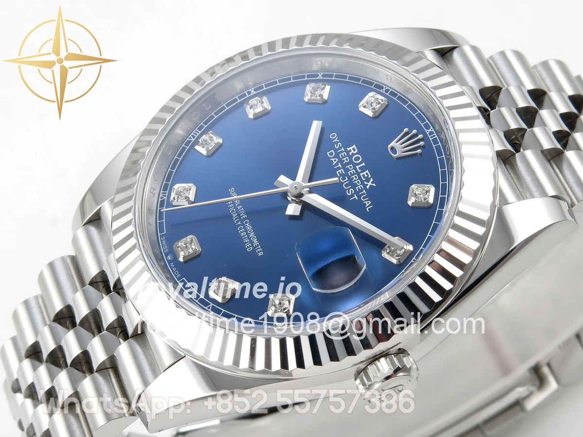 Rolex DateJust 41 126334 Clean Plus Blue Diamonds Dial on Jubilee Bracelet JH3235 (Free Sprung) Weighted 133g - Image 5