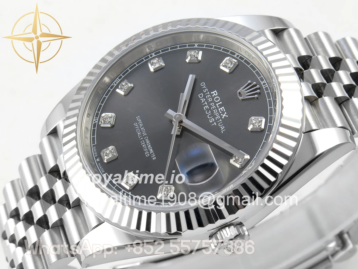 Rolex DateJust 41 126334 Clean Plus Gray Diamonds Dial on Jubilee Bracelet JH3235 (Free Sprung) Weighted 133g - Image 5