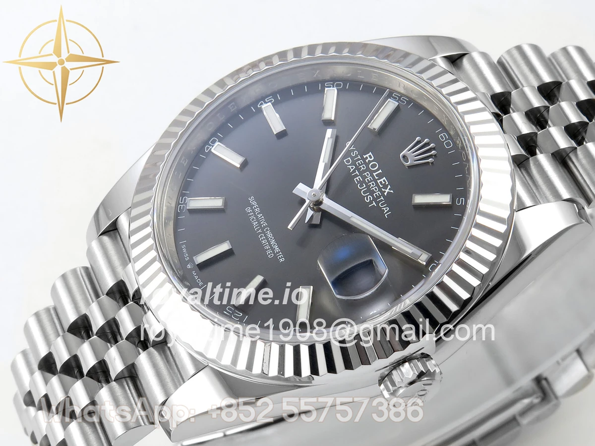 Rolex DateJust 41 126334 Clean Plus Gray Stick Dial on Jubilee Bracelet JH3235 (Free Sprung) Weighted 133g - Image 5