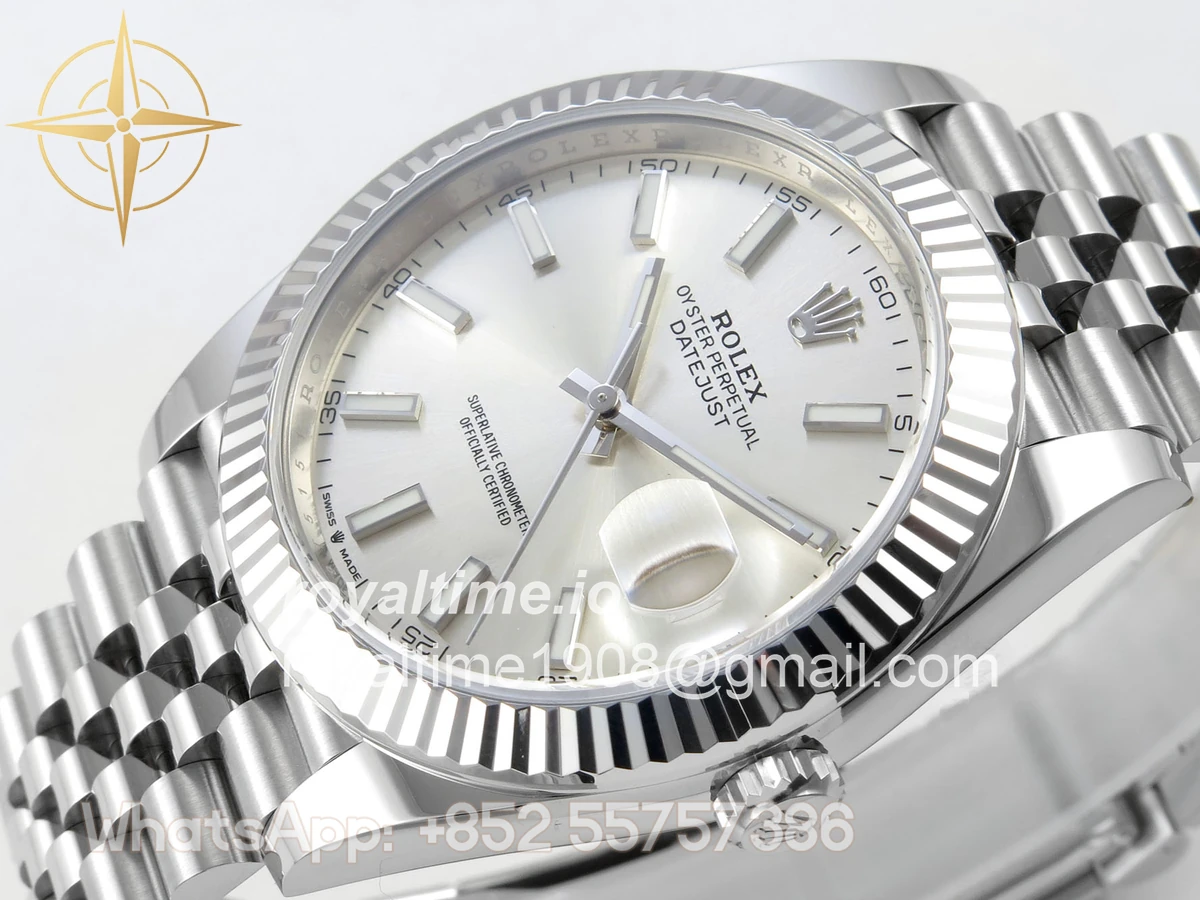 Rolex DateJust 41 126334 Clean Plus Silver Stick Dial on Jubilee Bracelet JH3235 (Free Sprung) Weighted 133g - Image 5