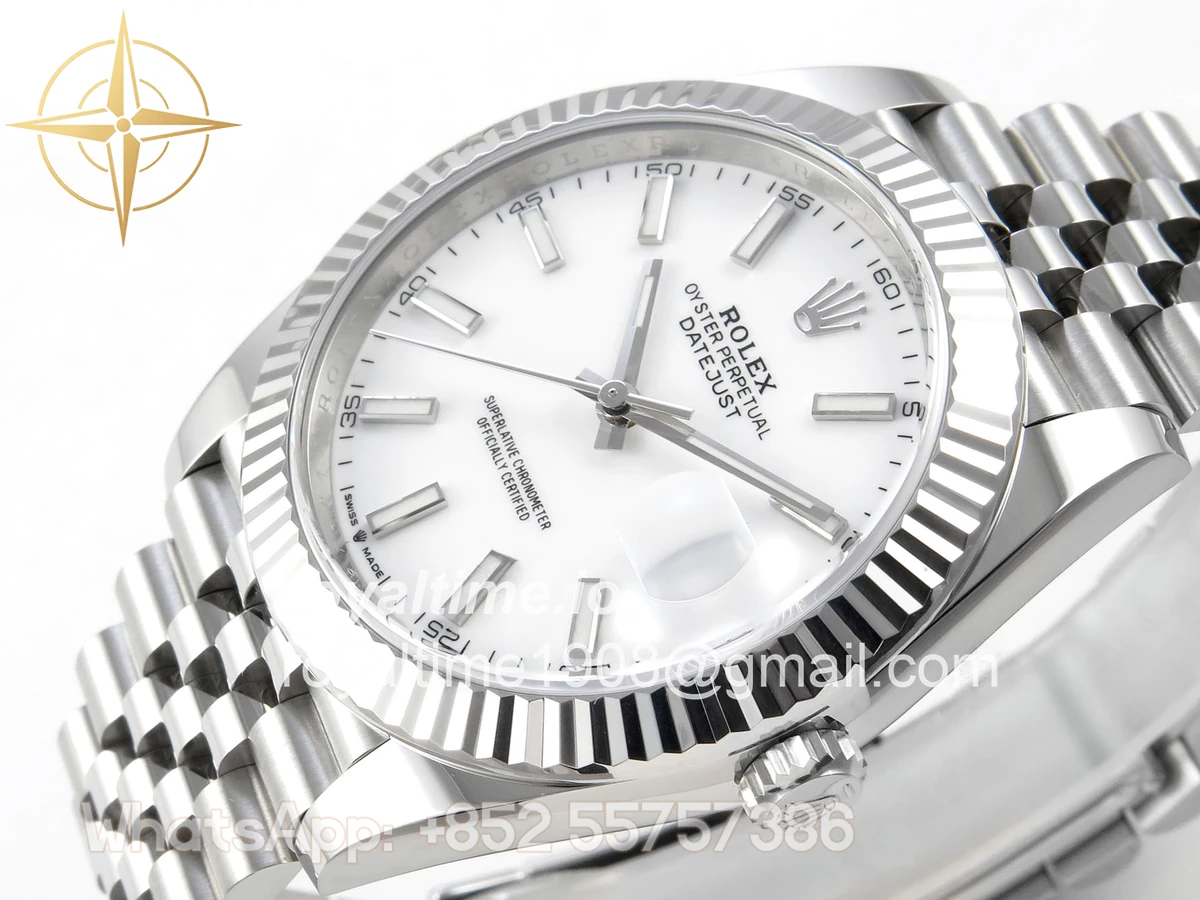 Rolex DateJust 41 126334 Clean Plus White Stick Dial on Jubilee Bracelet JH3235 (Free Sprung) Weighted 133g - Image 5