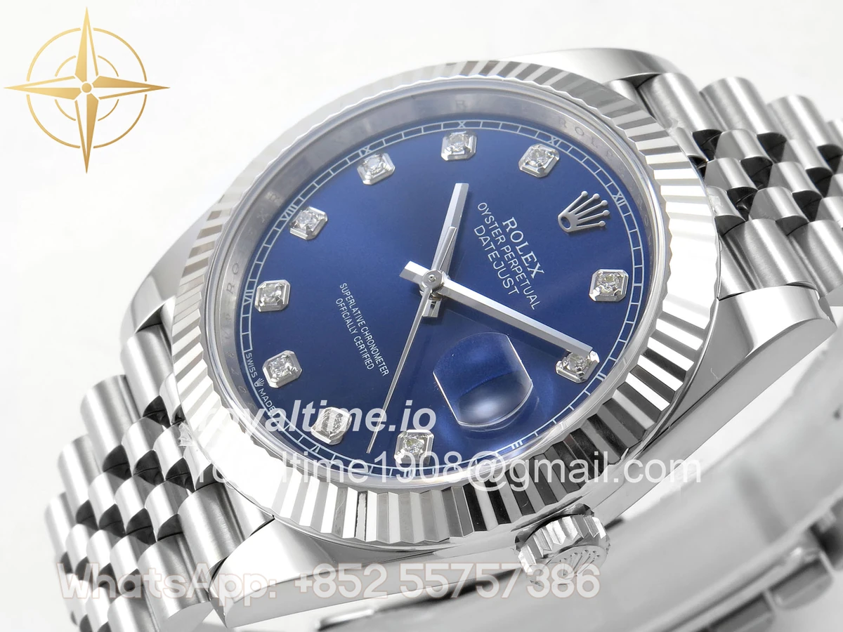 Rolex DateJust 41 126334 ERF Blue Diamonds Dial on Jubilee Bracelet JH3235 (Free Sprung) Weighted 132g - Image 5
