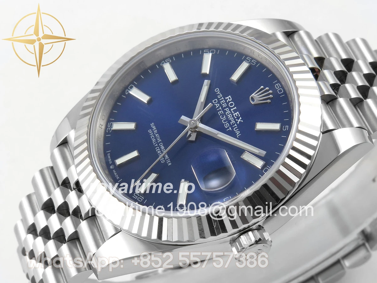 Rolex DateJust 41 126334 ERF Blue Stick Dial on Jubilee Bracelet JH3235 (Free Sprung) Weighted 132g - Image 5