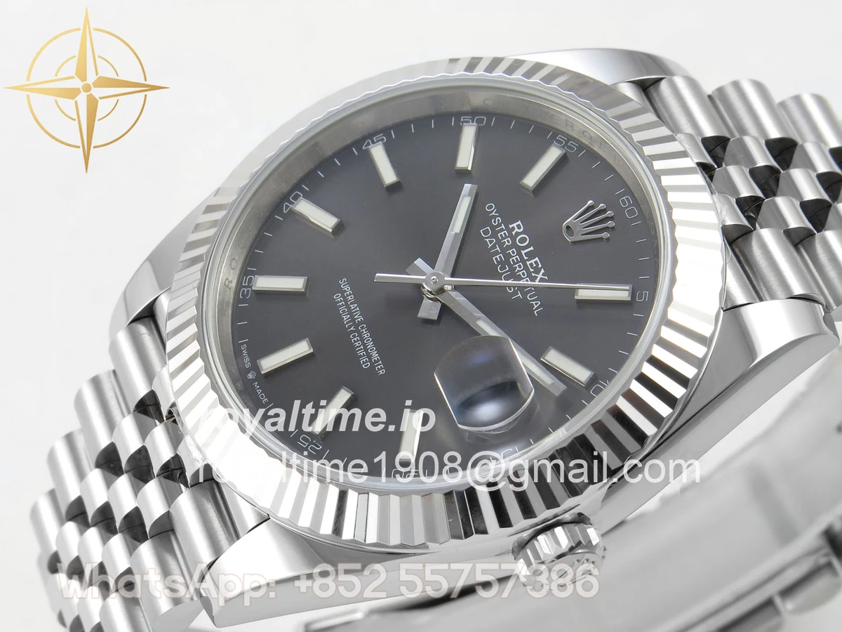 Rolex DateJust 41 126334 ERF Gray Stick Dial on Jubilee Bracelet JH3235 (Free Sprung) Weighted 132g - Image 5