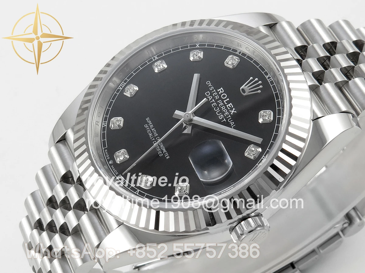 Rolex DateJust 41mm 126334 ARF Black Diamonds Dial on Jubilee Bracelet DD3235 - Image 5