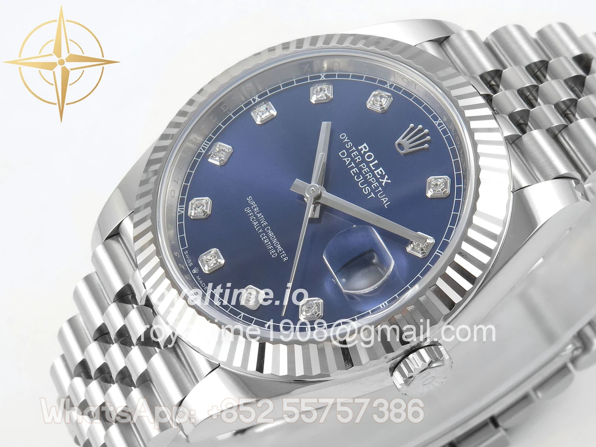 Rolex DateJust 41mm 126334 ARF Blue Diamonds Dial on Jubilee Bracelet DD3235 - Image 5