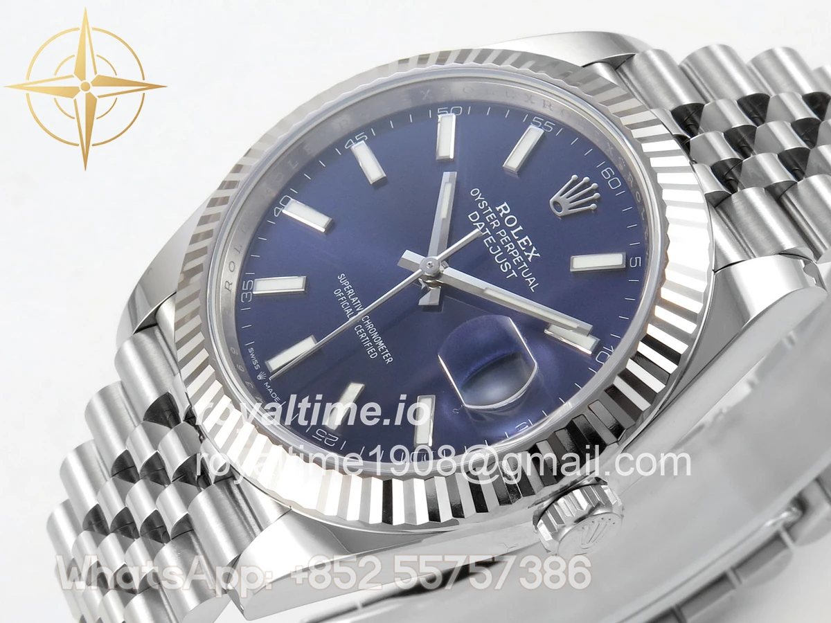 Rolex DateJust 41mm 126334 ARF Blue Stick Dial on Jubilee Bracelet DD3235 - Image 5