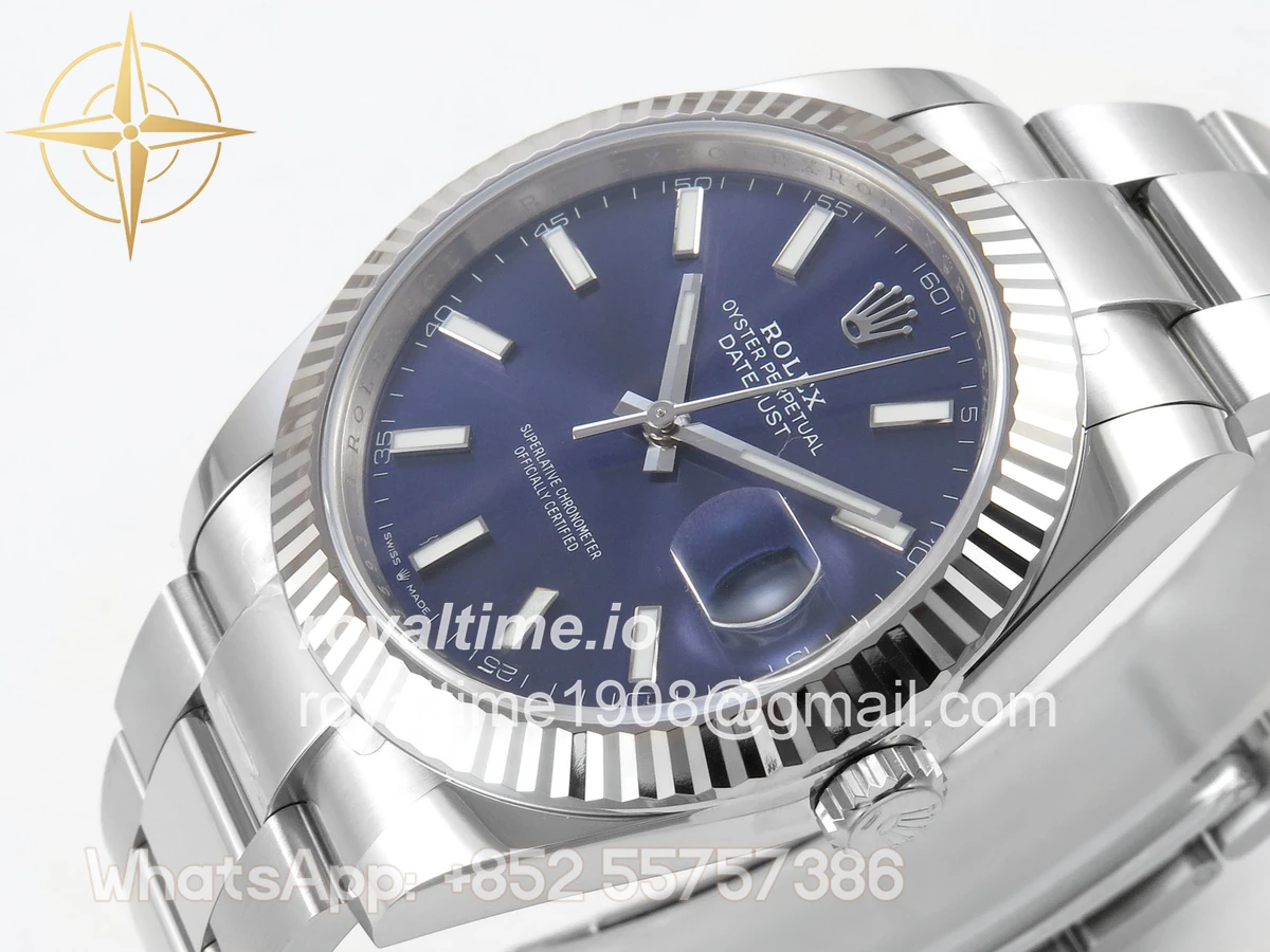 Rolex DateJust 41mm 126334 ARF Blue Stick Dial on Oyster Bracelet DD3235 - Image 5
