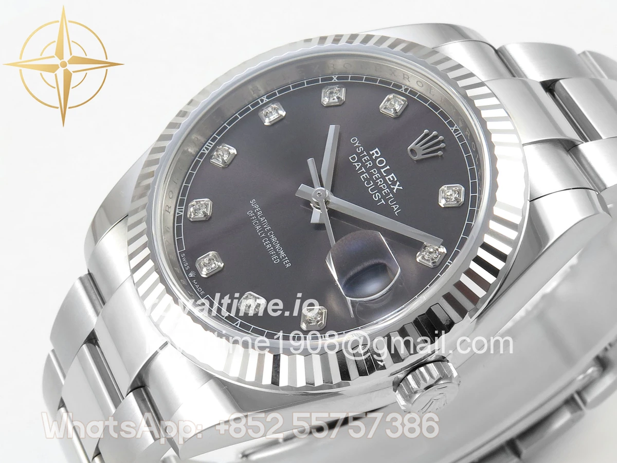 Rolex DateJust 41mm 126334 ARF Gray Diamonds Dial on Oyster Bracelet DD3235 - Image 5