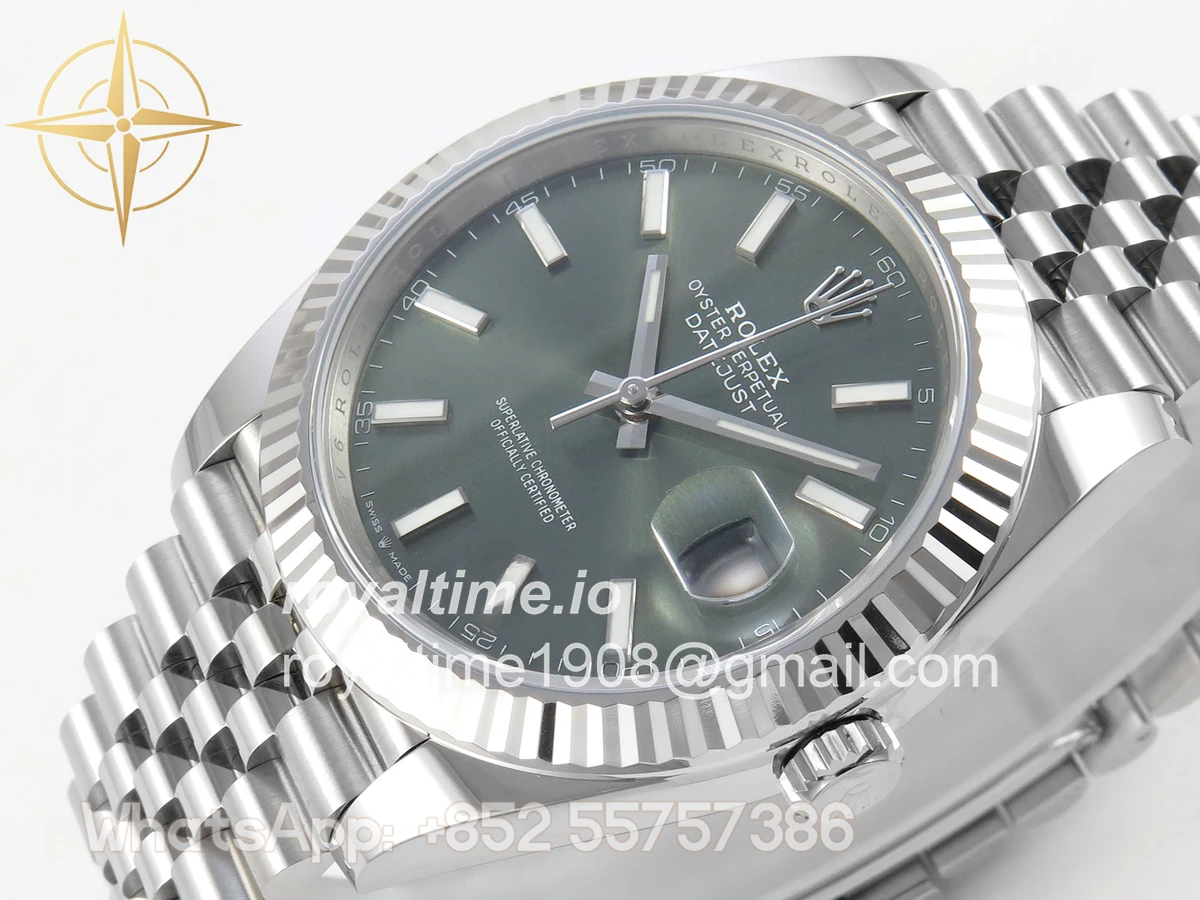 Rolex DateJust 41mm 126334 ARF Green Stick Dial on Jubilee Bracelet DD3235 - Image 5