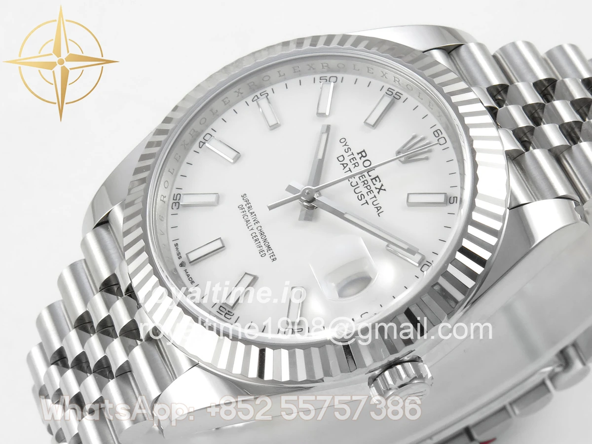 Rolex DateJust 41mm 126334 ARF White Stick Dial on Jubilee Bracelet DD3235 - Image 5