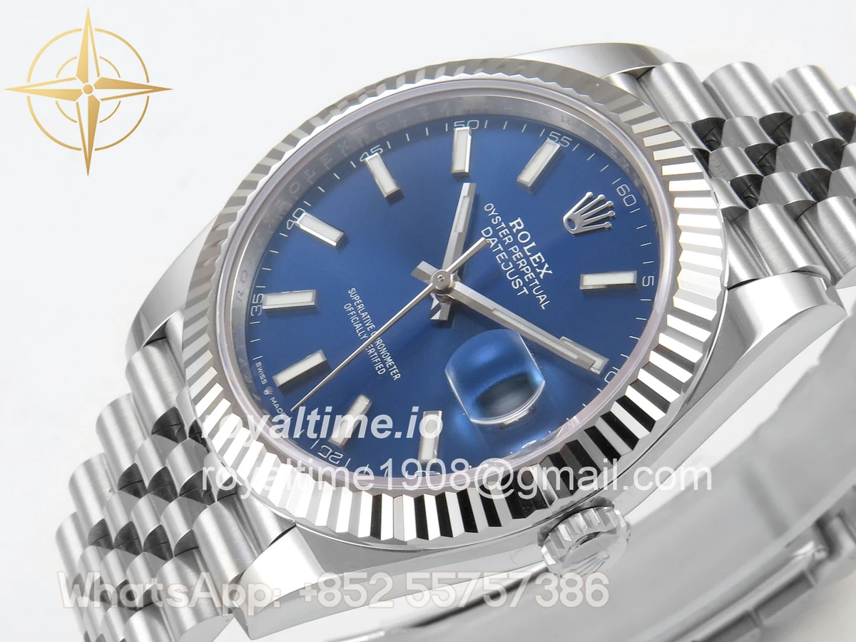 Rolex DateJust 41 126334 SCF 904L Steel Blue Stick Dial on Jubilee Bracelet A3235 - Image 5