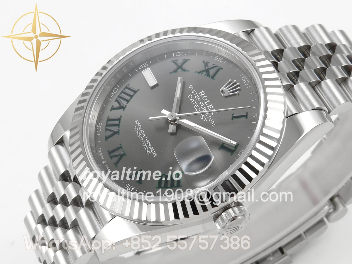 Rolex DateJust 41 126334 SCF 904L Steel Gray Roman Dial on Jubilee Bracelet A3235 - Image 5