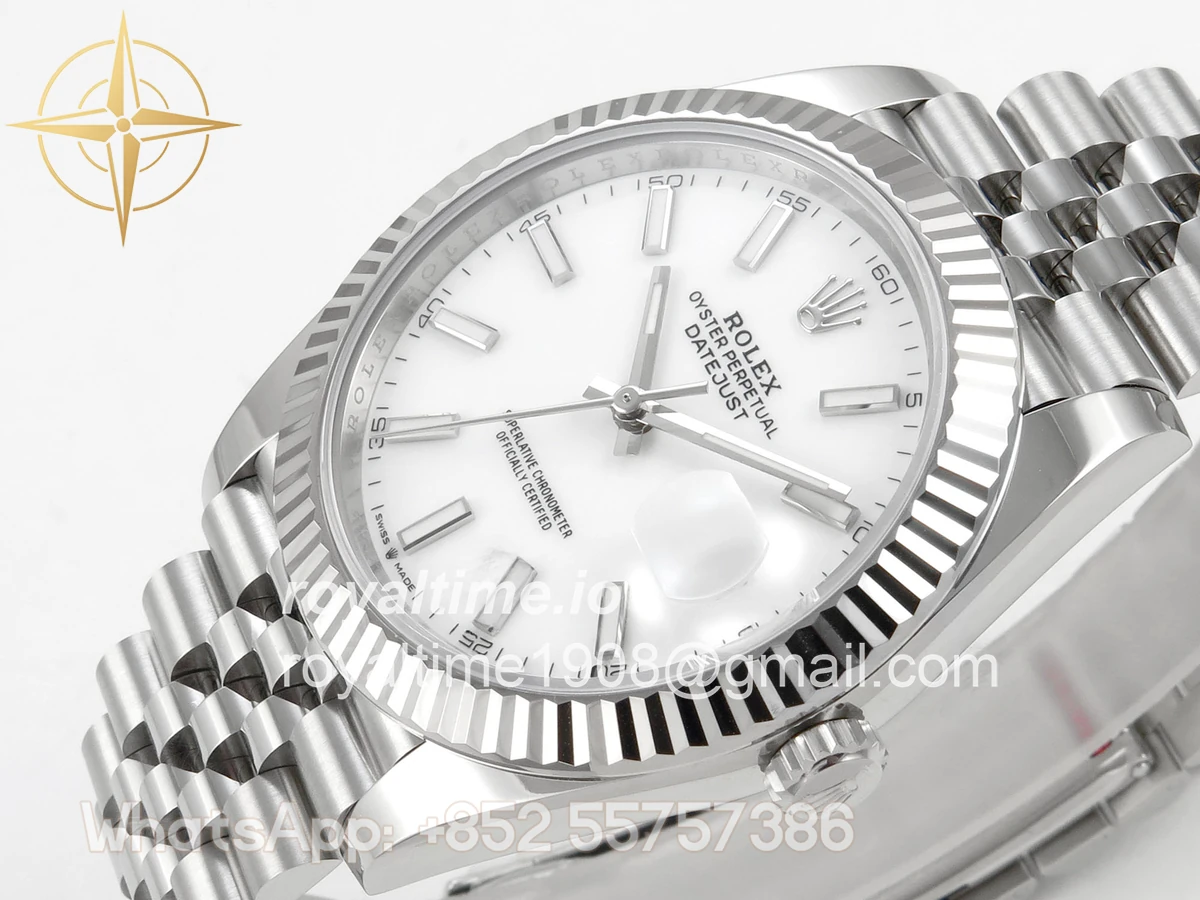 Rolex DateJust 41 126334 SCF 904L Steel White Stick Dial on Jubilee Bracelet A3235 - Image 5