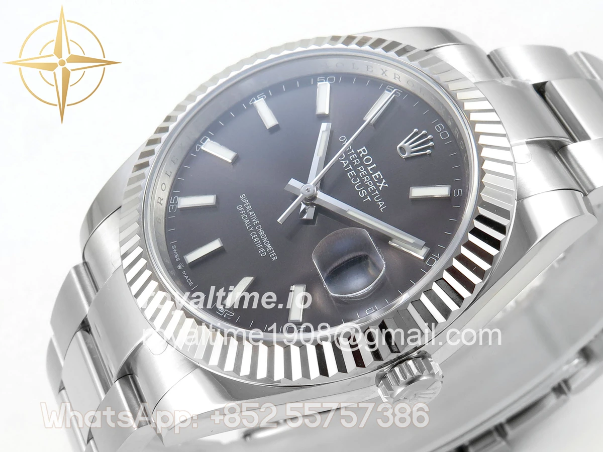Rolex DateJust 41mm 126334 ARF Gray Stick Dial on Oyster Bracelet DD3235 - Image 5