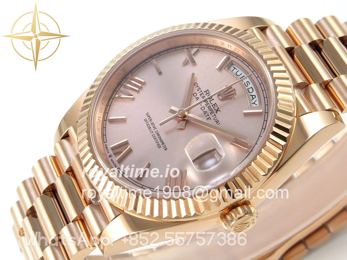Rolex DayDate 40 228235 ARF RG Roman Dial on President Bracelet VR3255 - Image 5