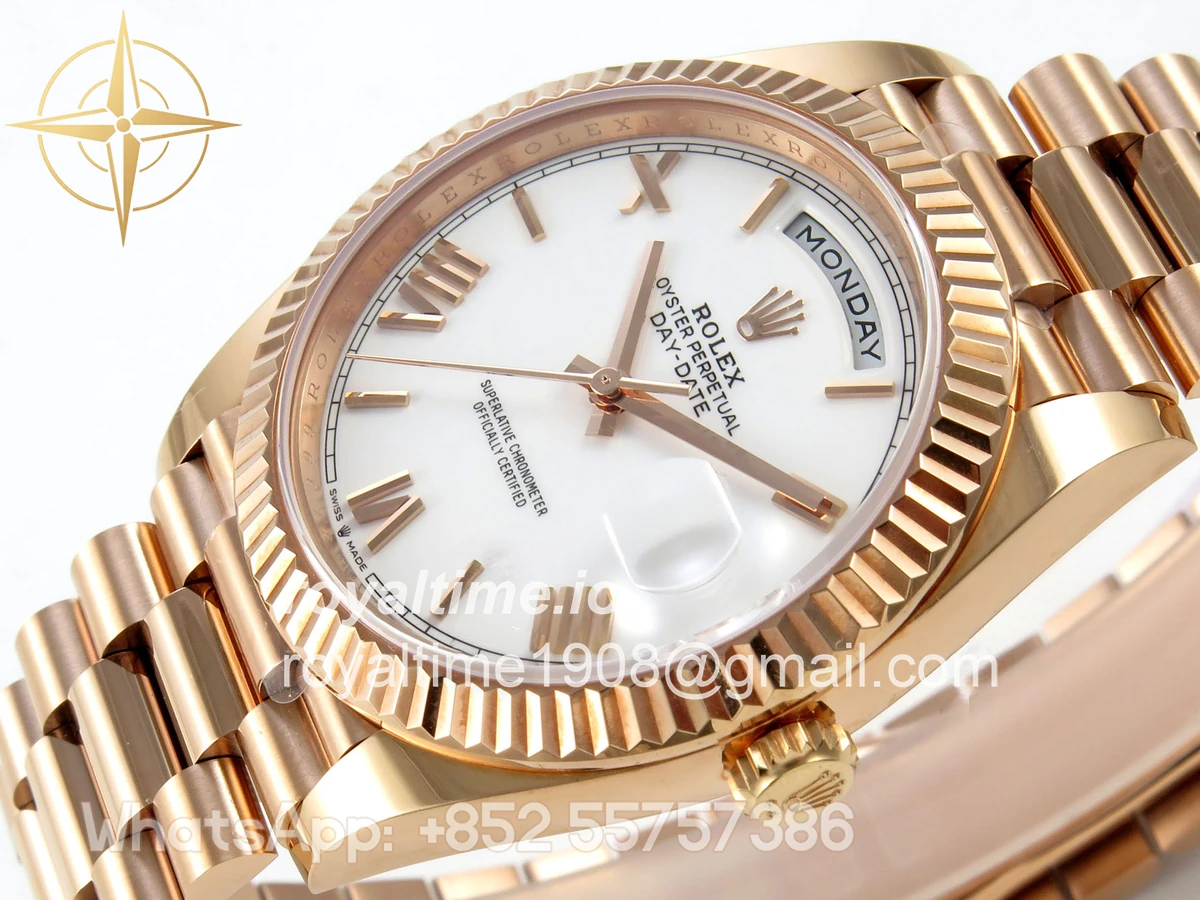 Rolex DayDate 40 228235 ARF White Roman Dial on President Bracelet VR3255 - Image 5