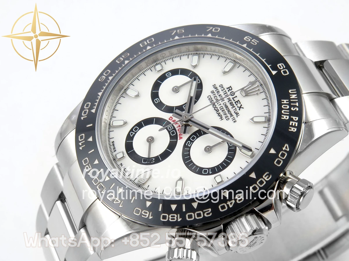 Rolex Daytona 116500 UFO White Dial on Bracelet UF4130 (Free Sprung) - Image 5