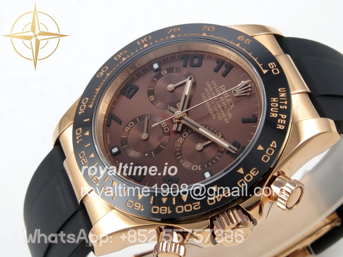 Rolex Daytona 116515 QF Brown Dial on Oysterflex Strap SA4130 V11 (Gain Weight) 160g - Image 5
