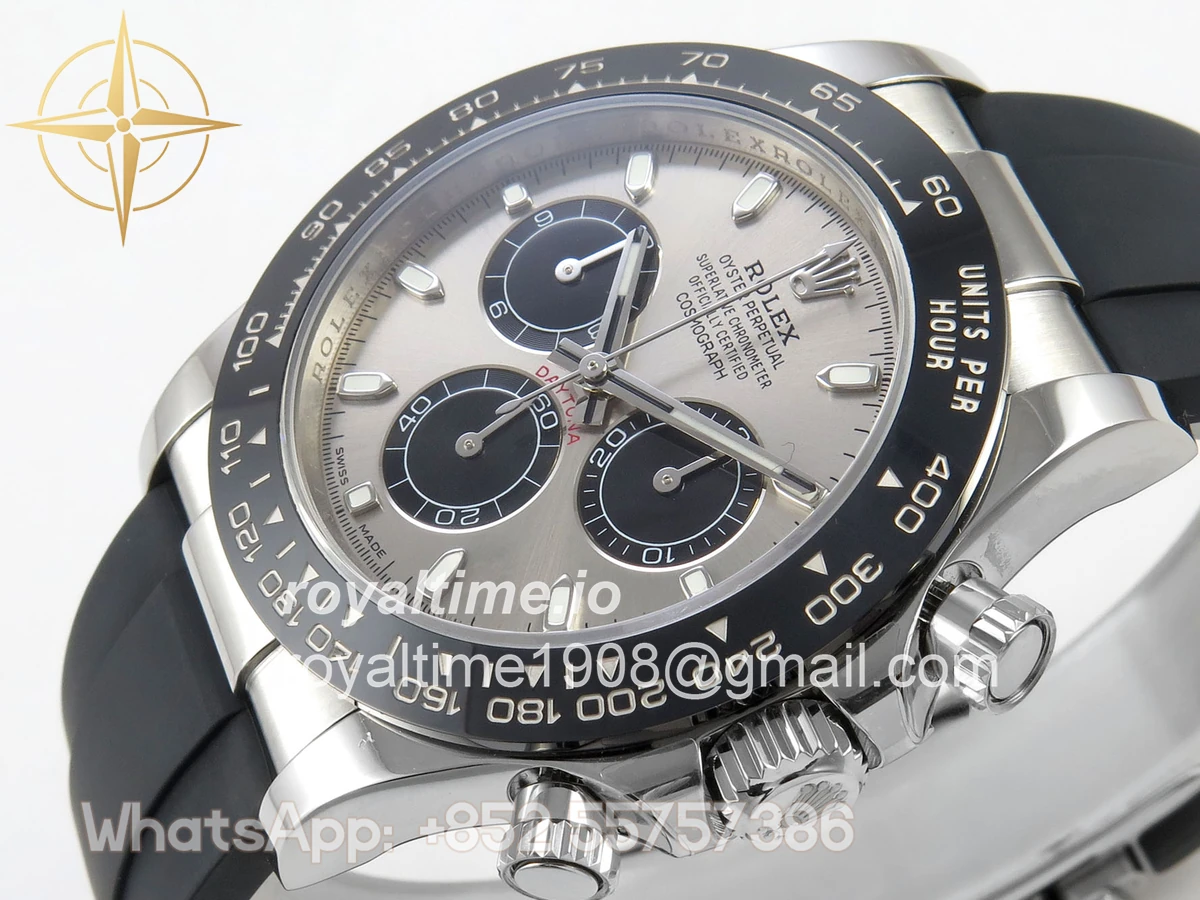 Rolex Daytona 116519 UFO Gray Dial on Oysterflex Strap UF4130 (Free Sprung) - Image 5