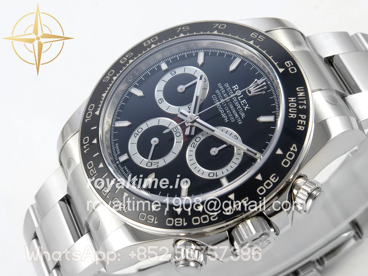 Rolex Daytona 126500 SS Clean Plus Black Dial on Oyster Bracelet DD4131 - Image 5