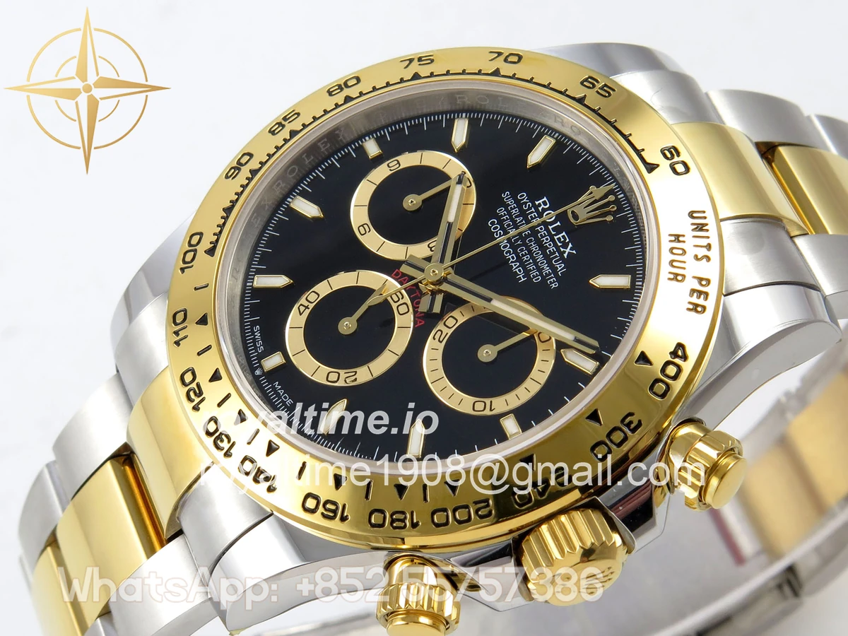 Rolex Daytona 126503 SS/YG UFO Black Dial on SS/YG Bracelet UF4131 (Free Sprung) - Image 5
