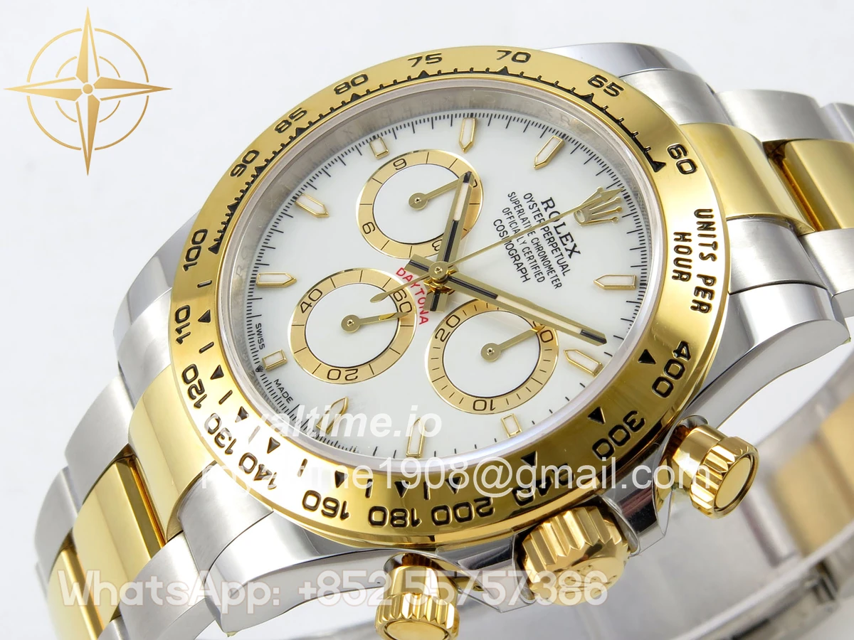 Rolex Daytona 126503 SS/YG UFO White Dial on SS/YG Bracelet UF4131 (Free Sprung) - Image 5