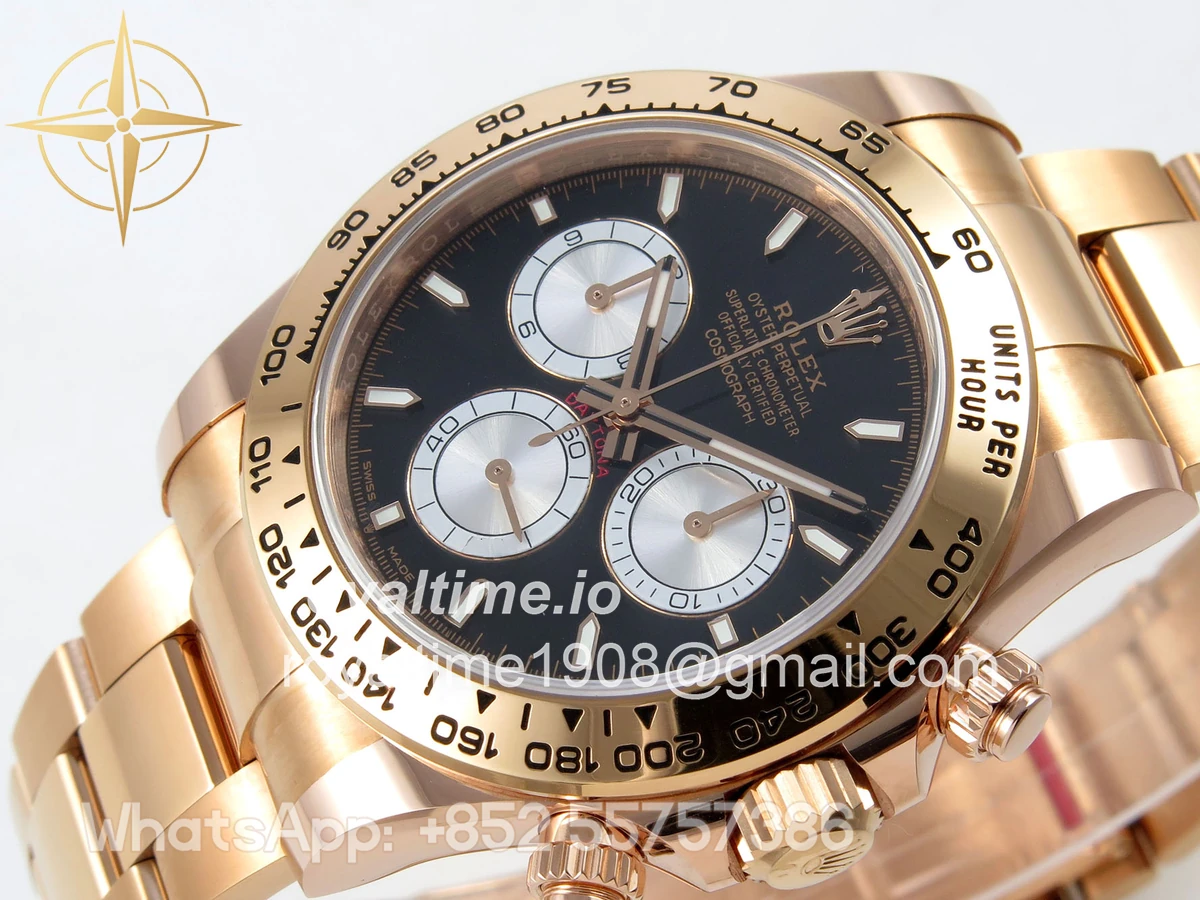 Rolex Daytona 126505 BTF Black/Silver Stick Dial on RG Braclet DD4131 (Weighted) 220g - Image 5
