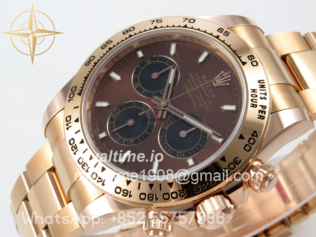 Rolex Daytona 126505 BTF Brown/Black Dial on RG Braclet DD4131 (Weighted) 220g - Image 5