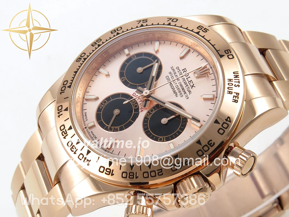 Rolex Daytona 126505 RG UFO RG/Black Dial on RG Bracelet UF4131 (Free Sprung) - Image 5