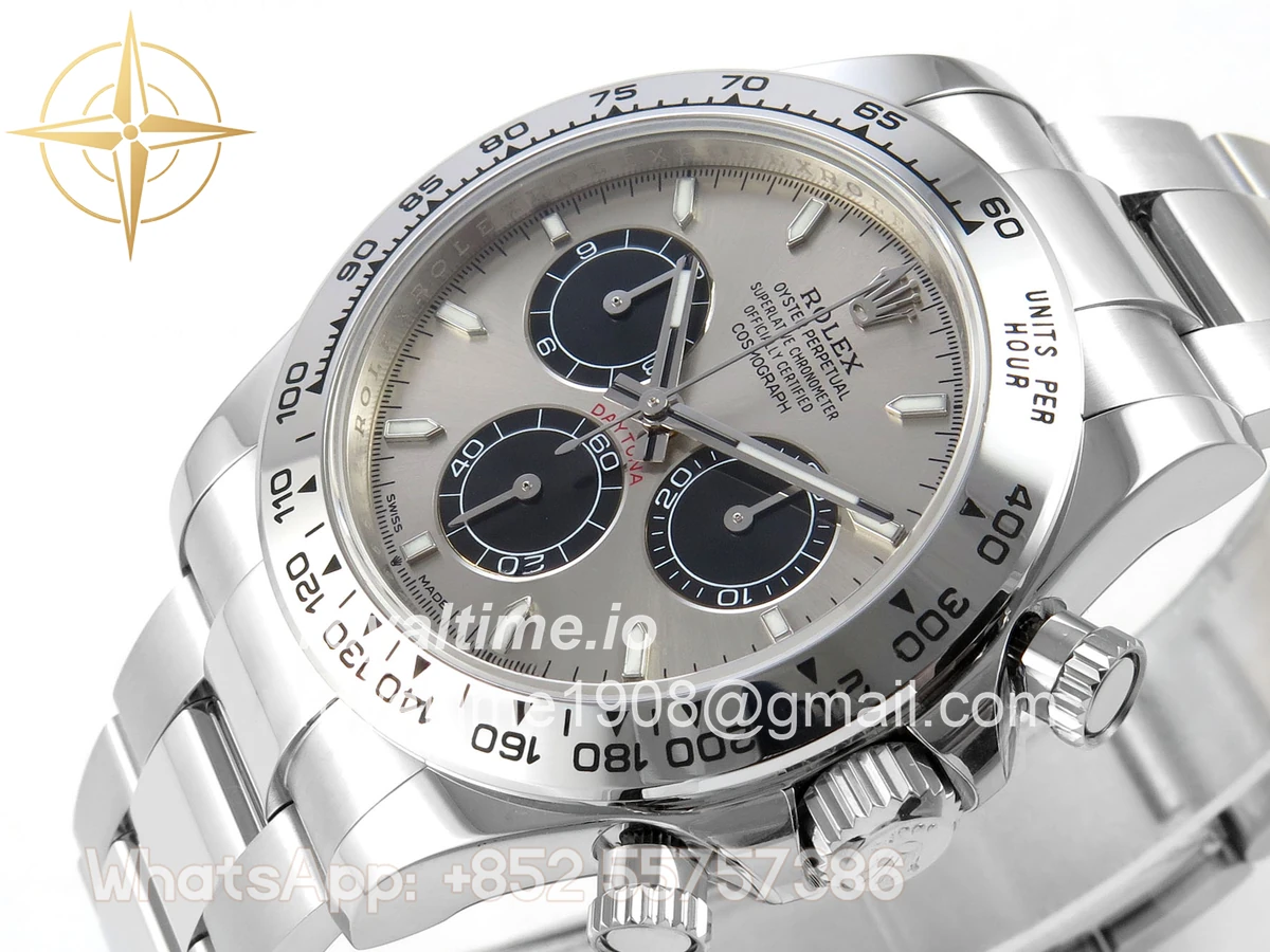 Rolex Daytona 126509 904L SS UFO Silver Dial Black Subdial On 904L SS Bracelet UF4131 (Free Sprung) - Image 5