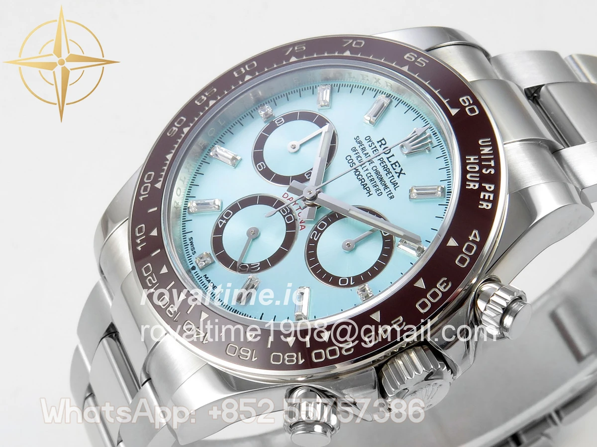 Rolex Daytona 126506 UFO Ice Blue Crystal Dial on Bracelet UF4131 (Free Sprung) - Image 5