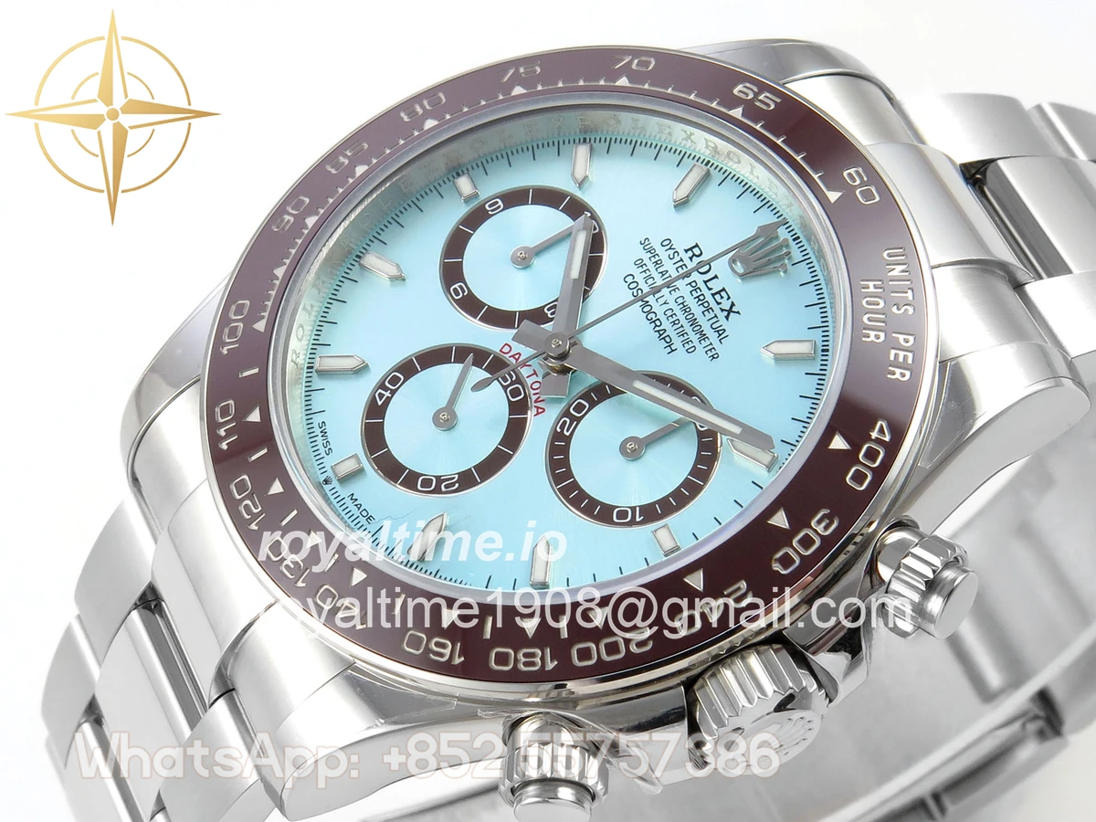 Rolex Daytona 126506 UFO Ice Blue Stick Dial on Bracelet UF4131 (Free Sprung) - Image 5