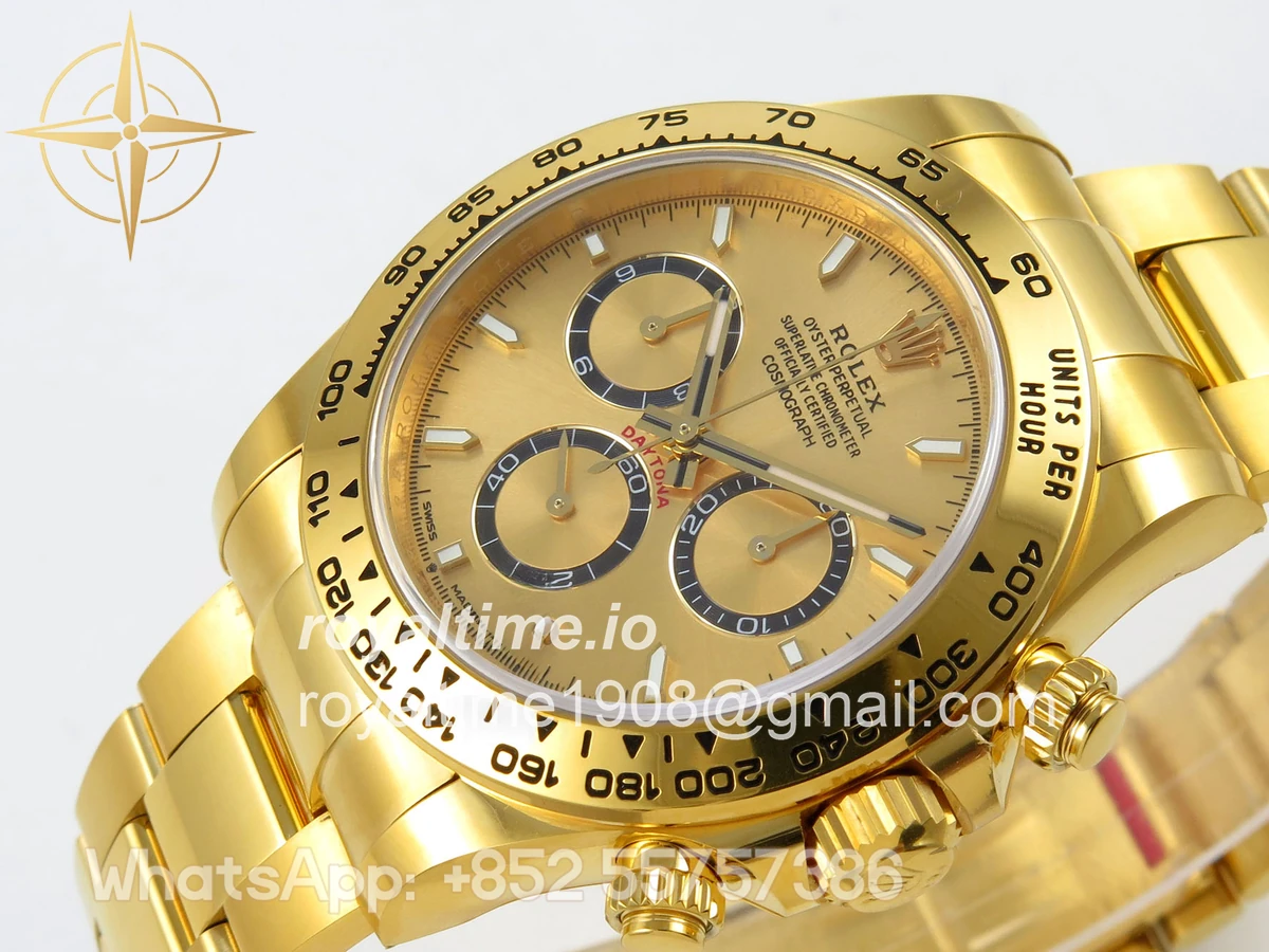 Rolex Daytona 126508 BTF YG Dial on YG Braclet DD4131 (Weighted) 220g - Image 5